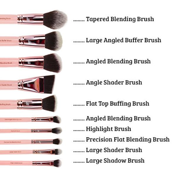 Rosa & Roségold 10 Stk. Sculpt & Contour Set