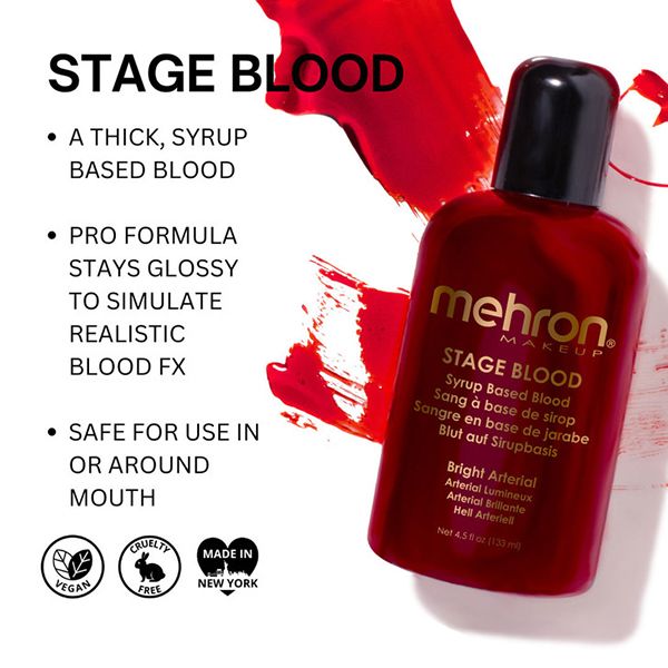 Mehron Stage Blood Bright Arterial 133ml