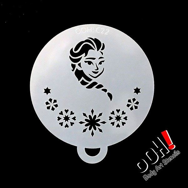 oOh Body Art Winter Queen Schablone C22