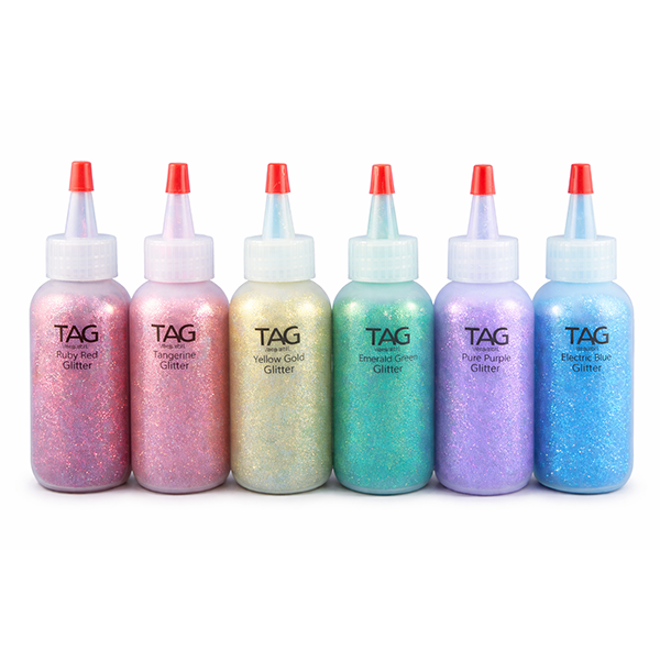 Tag Cosmetic Glitters Regenbogen Pack