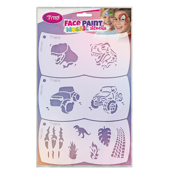 Facepaintstencils Dino