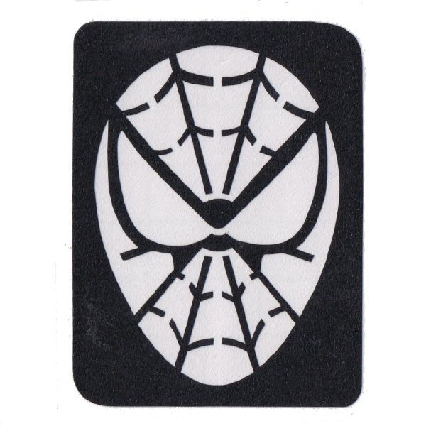 Glitzer-Tattoo-Schablonen-Spiderman