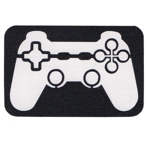 Glitzer-Tattoo-Schablone Gamecontroller