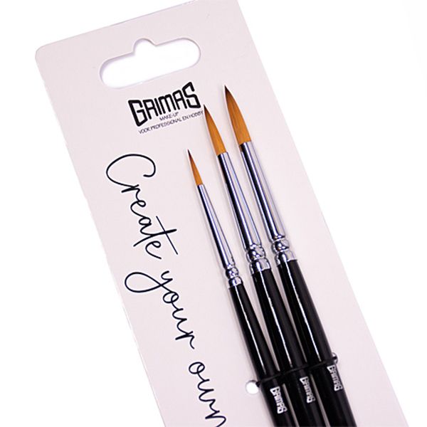 Grimas Face Paint Pinsel Set Rund