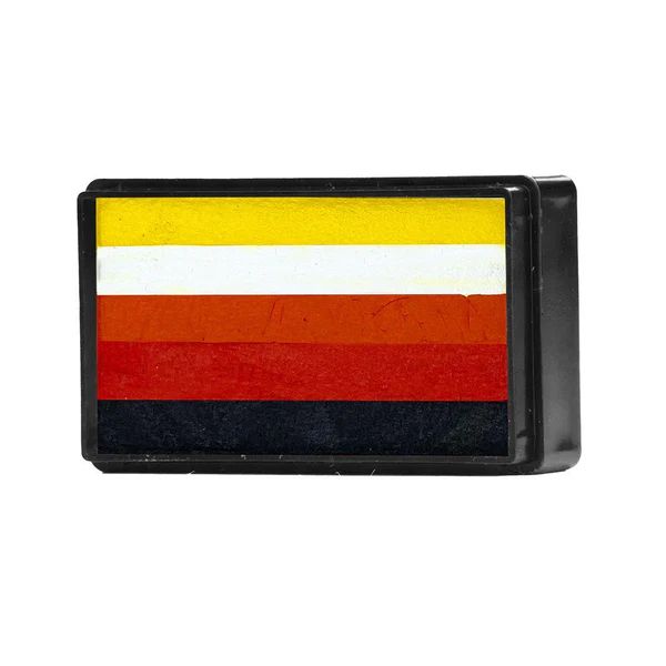 Kunstvoller Pinselfeuer-Regenbogen-Kuchen