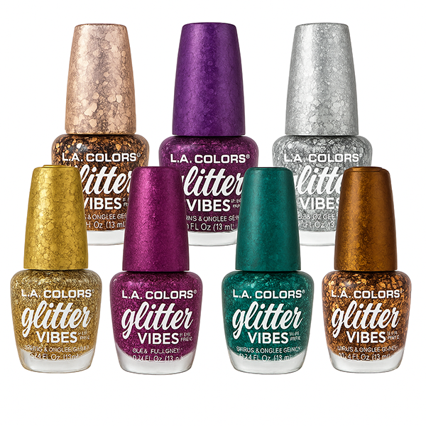 LA Farben Glitter Vibes Nagellack