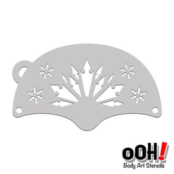 oOh Body Art Schneeflocke Prinzessin Maske Gesichtsfarbe Schablone K012