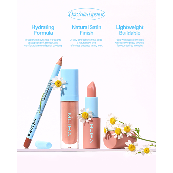 Moira Chic Satin Lipstick 002 y2k