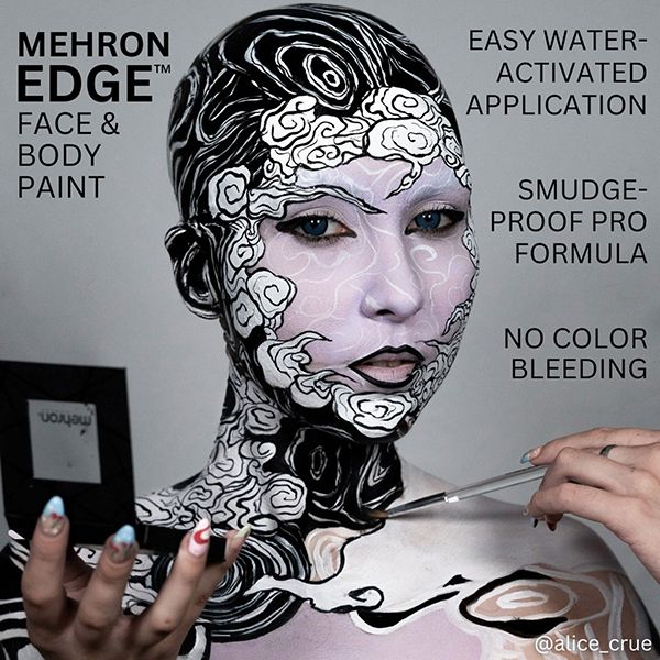 Mehron Edge Makeup Schwarz 28gr