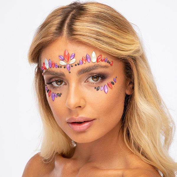 Gesichtsjuwelen Mitternachtsmaskerade