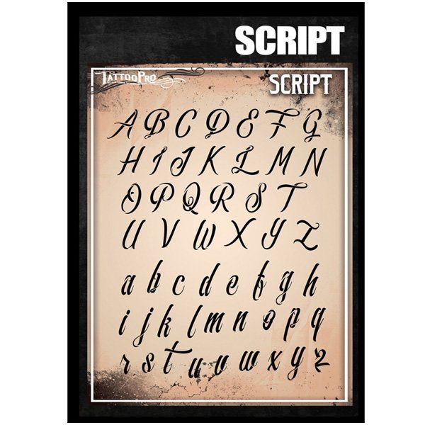 Wiser Airbrush Tattoo Script Schriftart