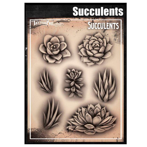 Wiser Airbrush Tattoo Sukkulenten