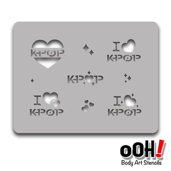 oOh Bodyart K-Pop Schmink Sjablone