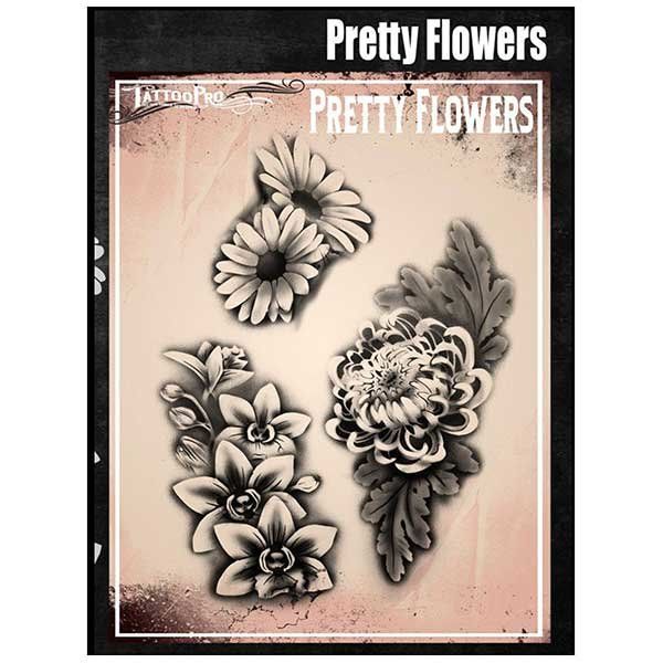 Wiser Airbrush Tattoo Hübsche Blumen