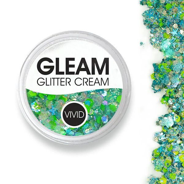 Vivid Gleam Chunky Glitter Cream- Sea Of Glass 30gr