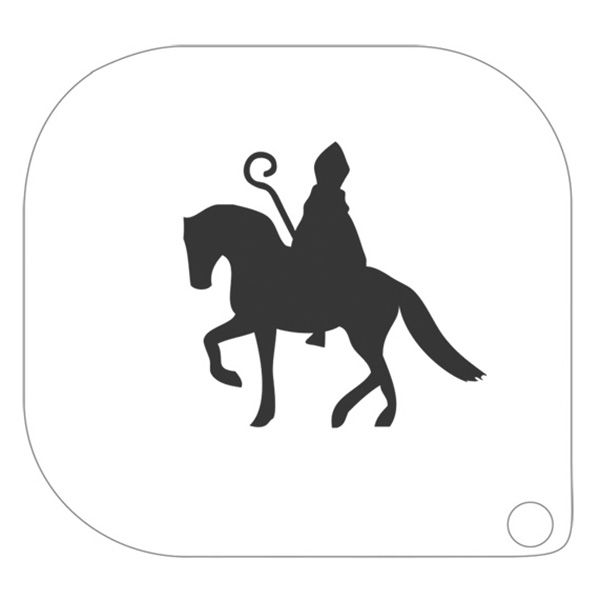 Grimas Schablone Sint en Paard
