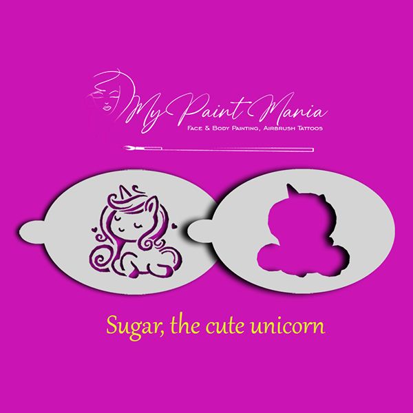 Schmink Schablone Sugar The Cute Unicorn