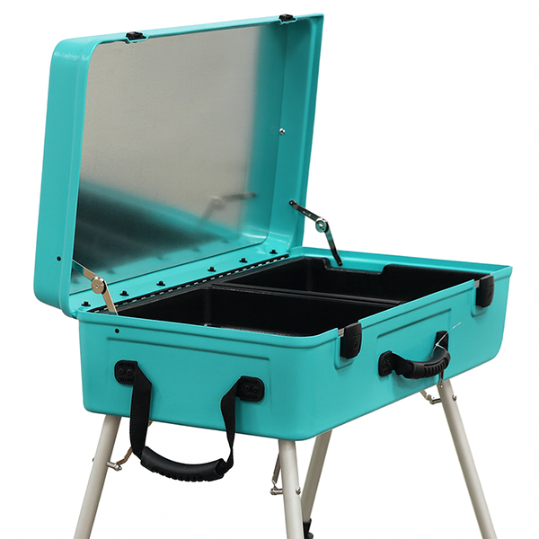 Teal Craft-n-Go Paint 28" Station mit Zubehör