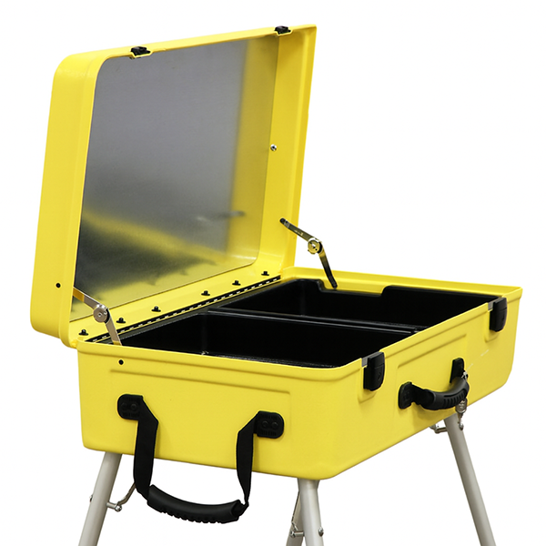 Gelbe Craft-n-Go Paint 28" Station mit Zubehör